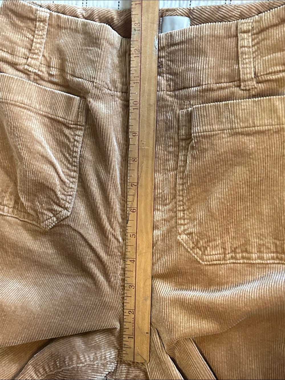 Anthropologie Maeve Collette Camel Corduroy Full Length Wide Leg Pants Women 29 - Picture 11 of 14